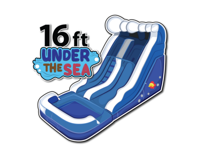 16ft under the sea water slide