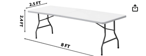 8ft Banquet table 