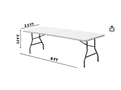 8ft Banquet table 
