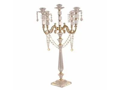 CRYSTAL 5 ARM CANDELABRA