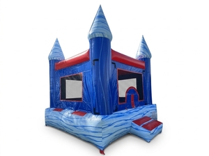 13'x13' Sky Blue Marble Bounce House 