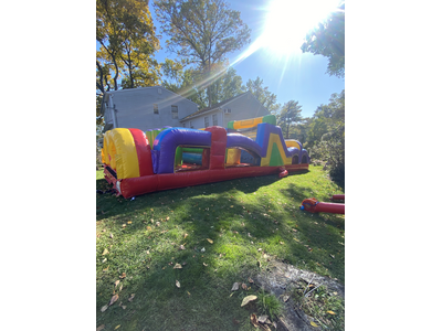 Rainbow obstacle course 