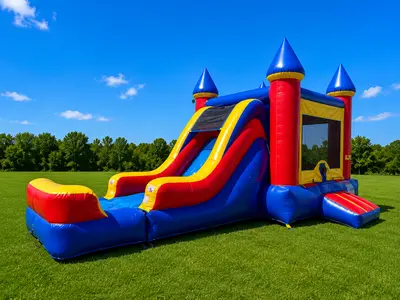 Castle Combo Bounce House & Slide: Wet or Dry