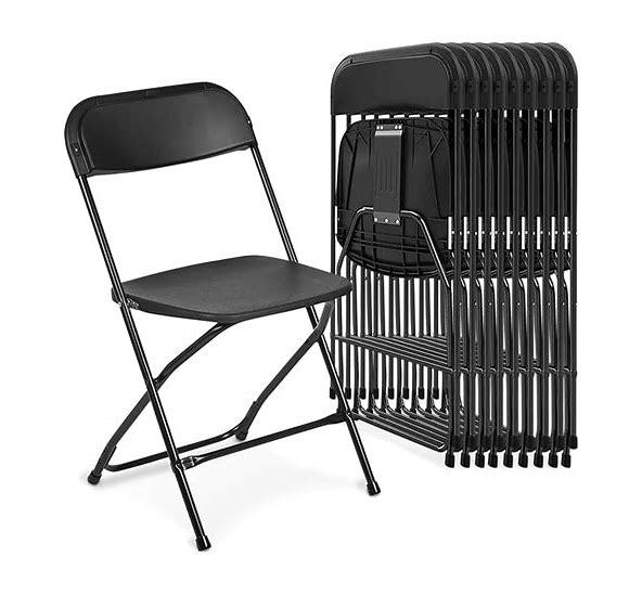 Black Folding Chairs in Riverside