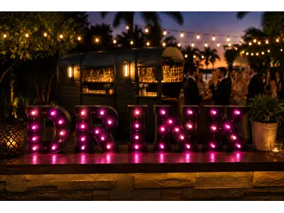 DRINK Sign Plug-in Multi-Color in Hypoluxo