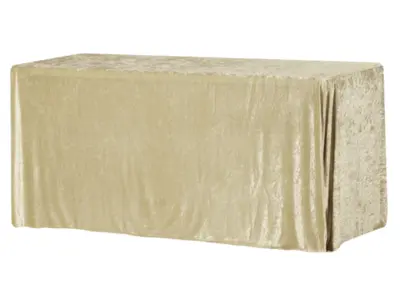 Champagne Velvet 90"x 156" Rectangular Tablecloth
