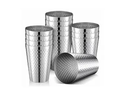 Aluminum Cups - Stainless Or Copper - 14oz (Per Guest) in Mohegan Lake