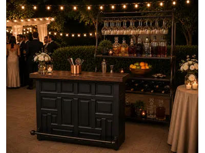 Bar - Black - 3 Feet - Speakeasy in Jupiter Farms