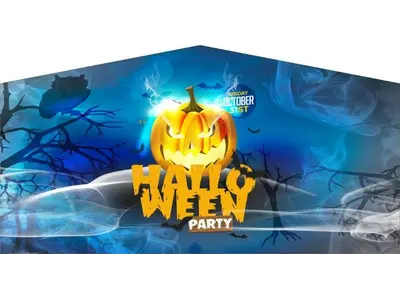 Halloween banner in San Antonio