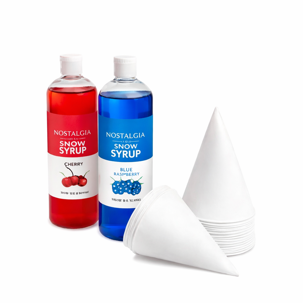 Snow Cone Syrup, 50 cones and 2-16 0z Flavors
