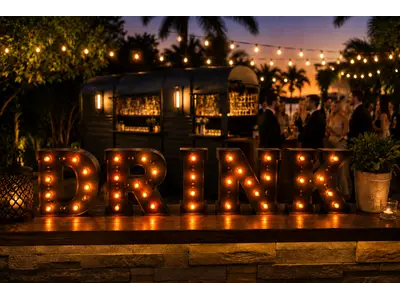 DRINK Sign Plug-in Multi-Color in Hypoluxo