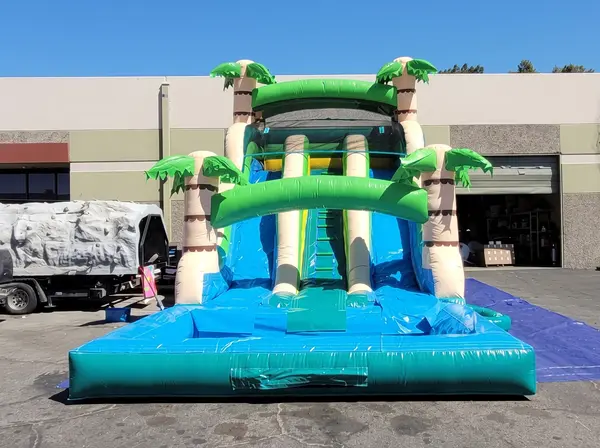 20ft Tropical Oasis Water Slide (Double Lane)
