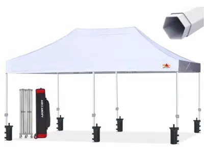 Tent - White - Pop up - 20x10 in Tequesta