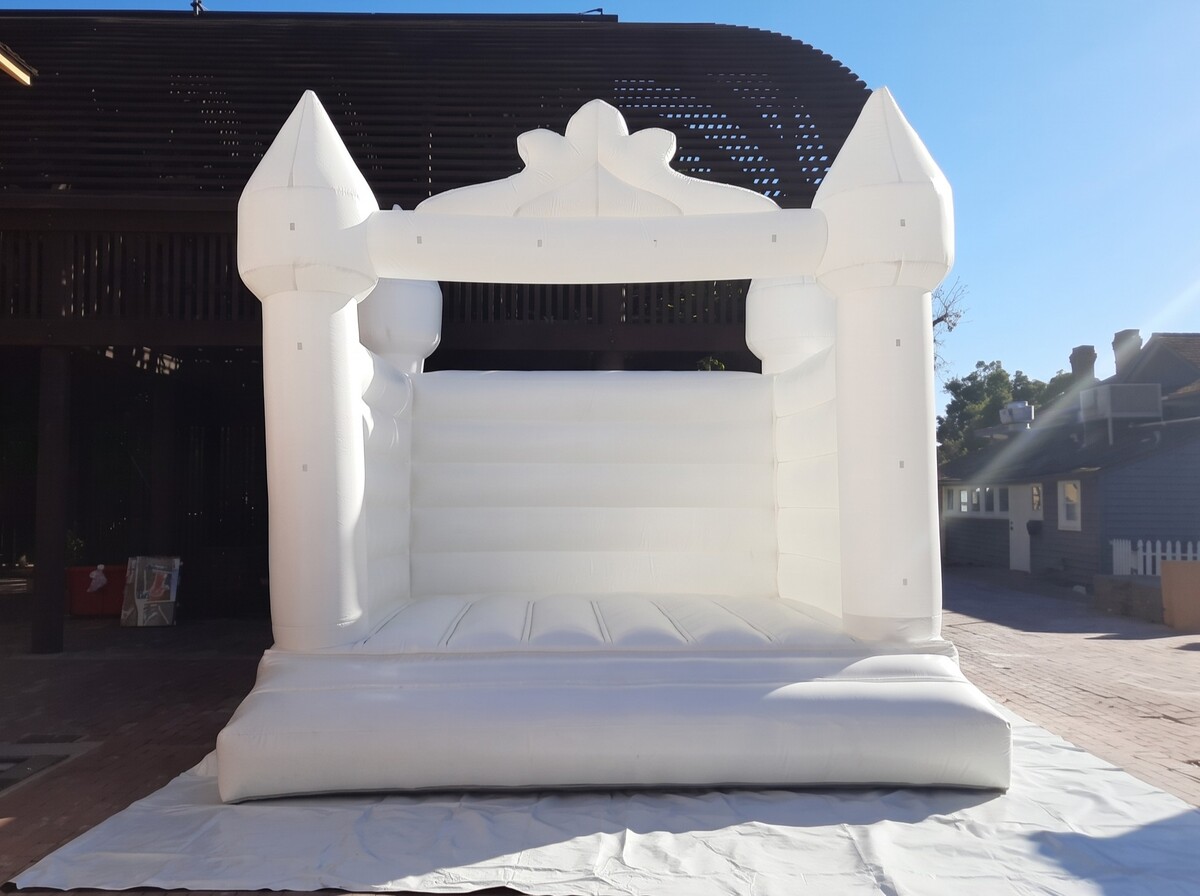 White Wedding Bounce House in Chandler