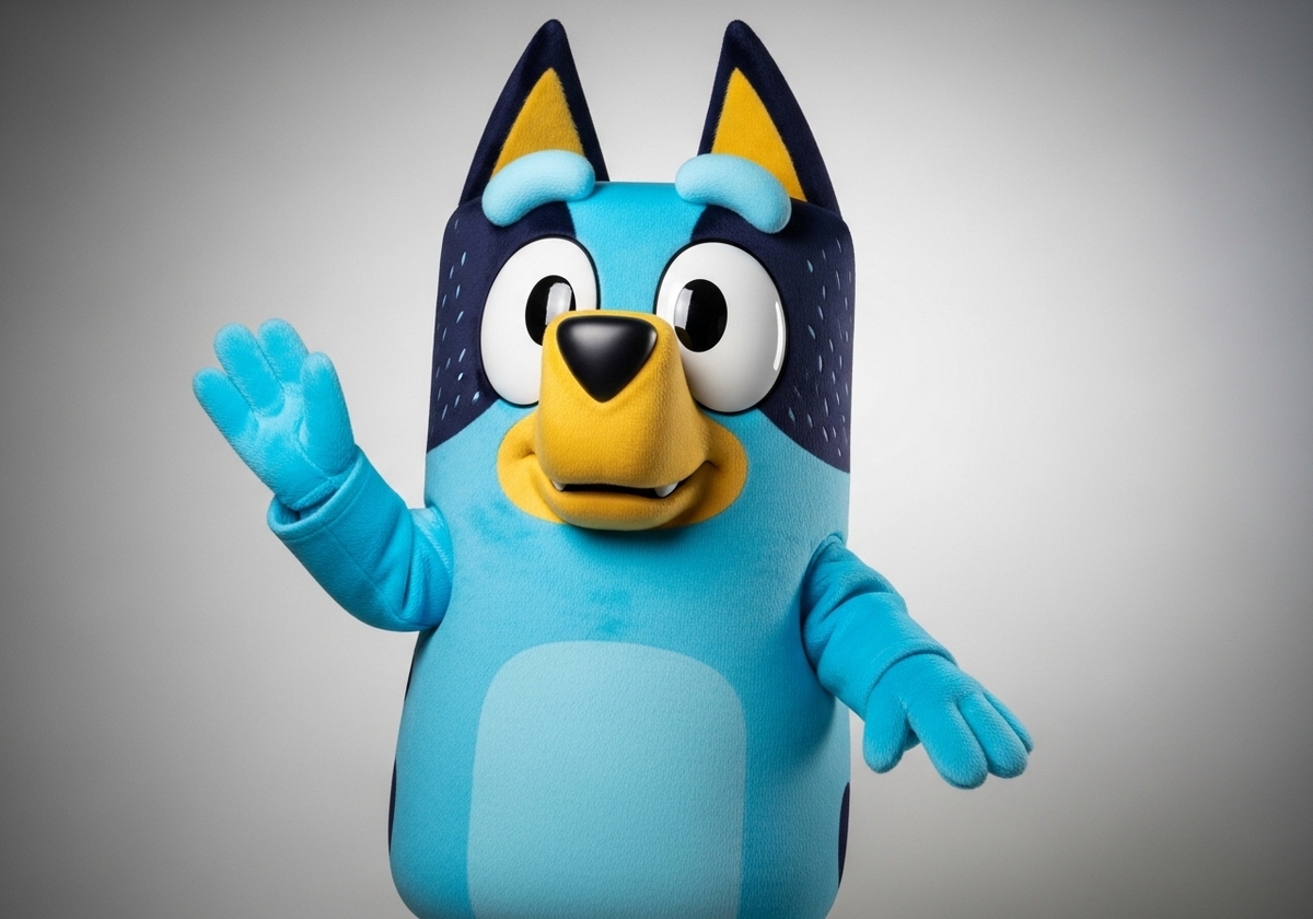 Blue Dog Mascot