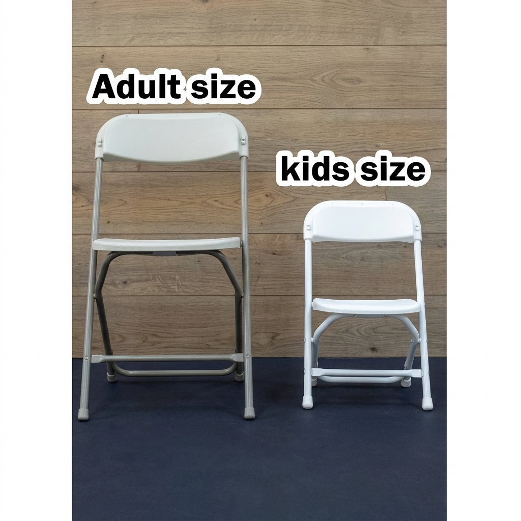 Kids’ Folding Chairs in winter garden
