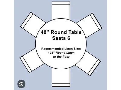 48” Round Foldable Table in Granbury