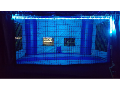 Blue Light Bounce House