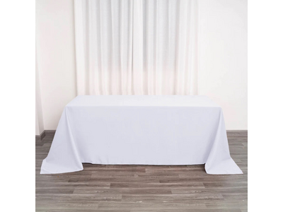 White Rectangular Linen