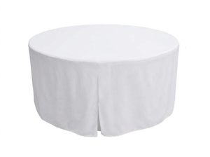 60-inch Polyester Tablecloth - White