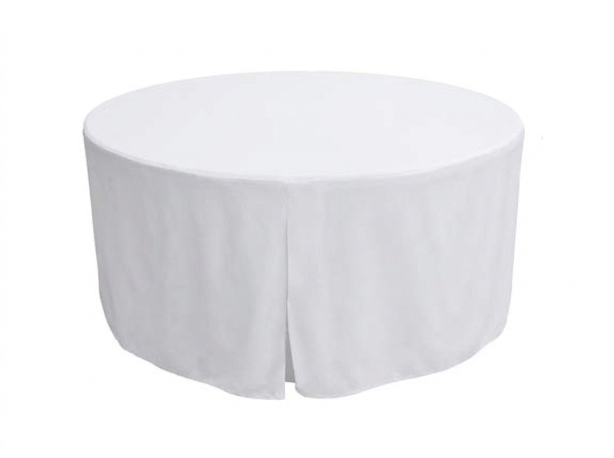 60-inch Polyester Tablecloth - White in Alexandria