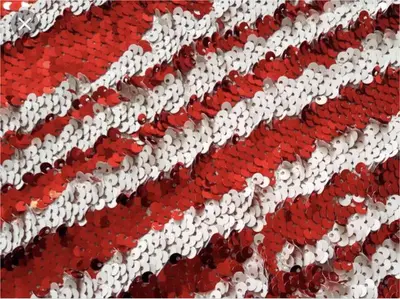 Sequin - Red and Silver in Ferndale