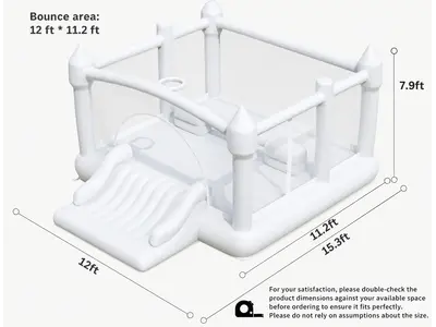 Inflatable Bounce House With Hoop 15X12 in Tequesta