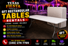 6 Foot Rectangle Tables Rental Houston TX
