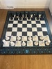 Giant checkers and cheese