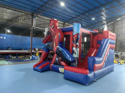 3-D SpiderMan Combo with Slide, Obstacle course and basket ball hoop in Phoenix