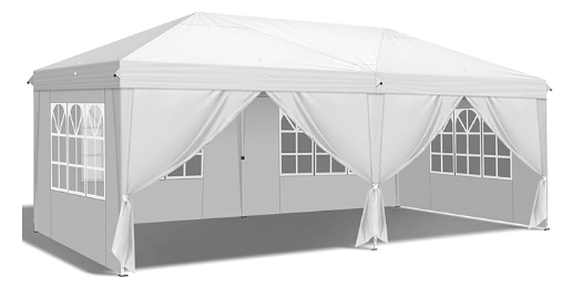 White Pop Up Tent 10X20 in Juno Beach