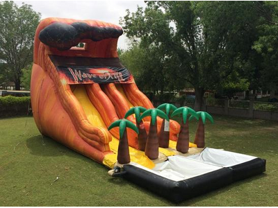 27ft Wave Of Fire Double Lane Water Slide