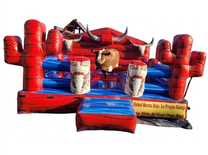 15'x15' WILD RED Mechanical Bull
