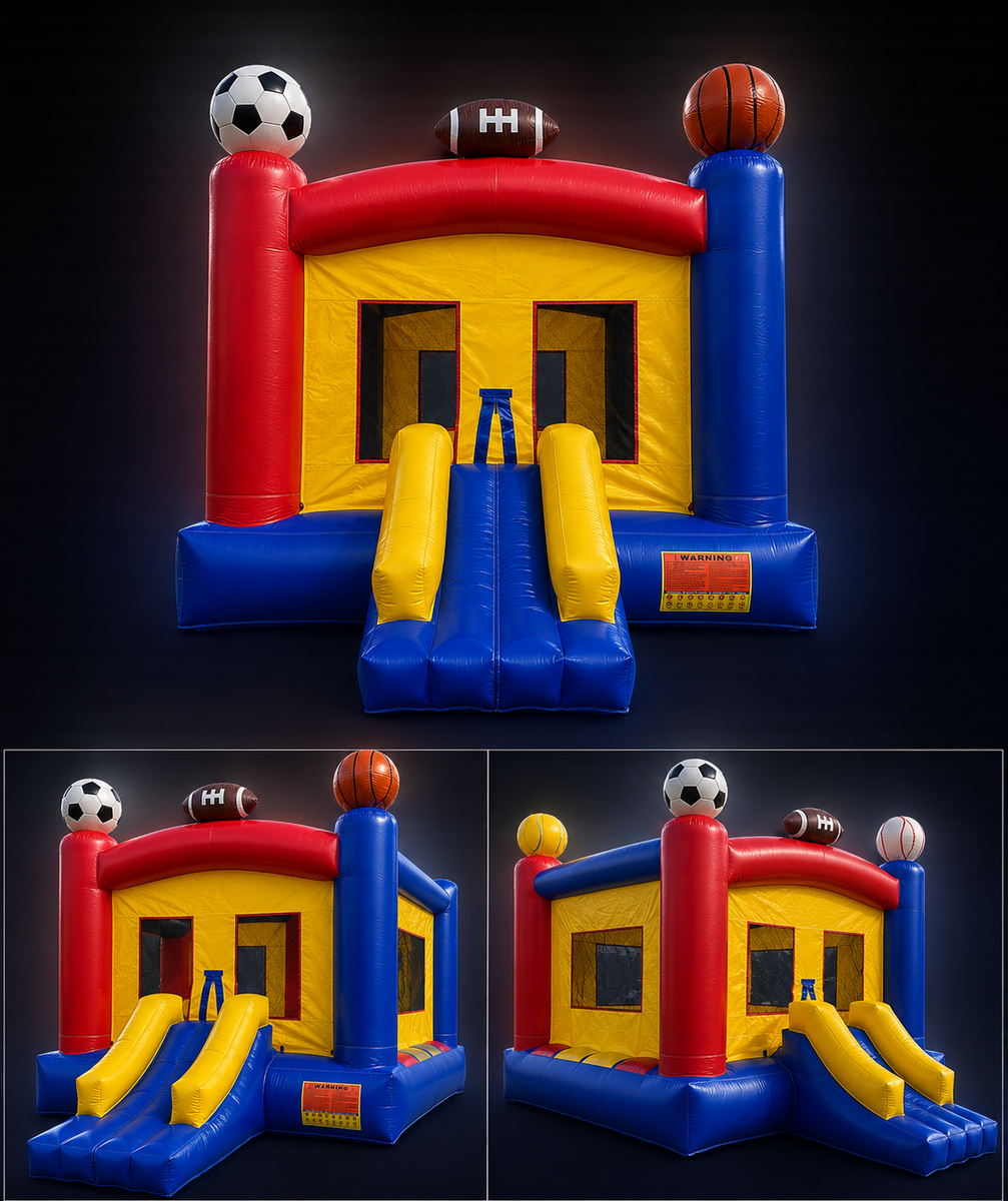 Sports Combo Bounce House with Slide in Perdido