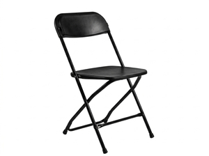 Black Plastic Folding Chairs