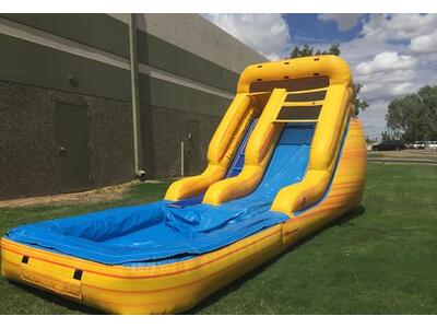 15ft Fire Marble Water Slide