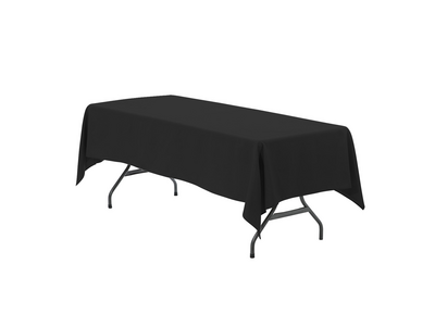 Black Table Cloth 6ft Banquet