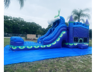 Mermaid Titan Dual Lane Bounce House