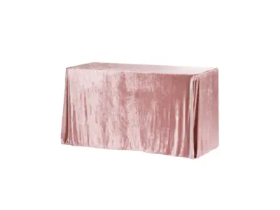 Dusty Rose / Mauve Velvet Rectangular Tablecloth