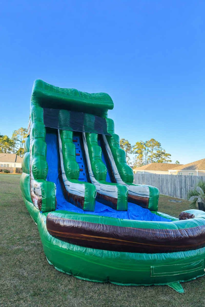Jungle Fun Double Lane Water Slide 20ft H by 30ft L in Ocean Isle Beach