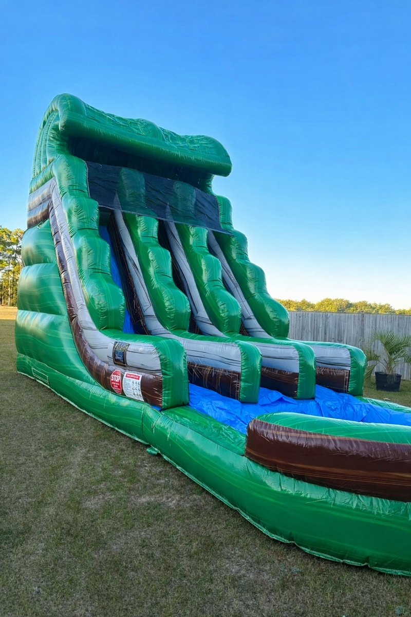 Jungle Fun Double Lane Water Slide 20ft H by 30ft L in Ocean Isle Beach