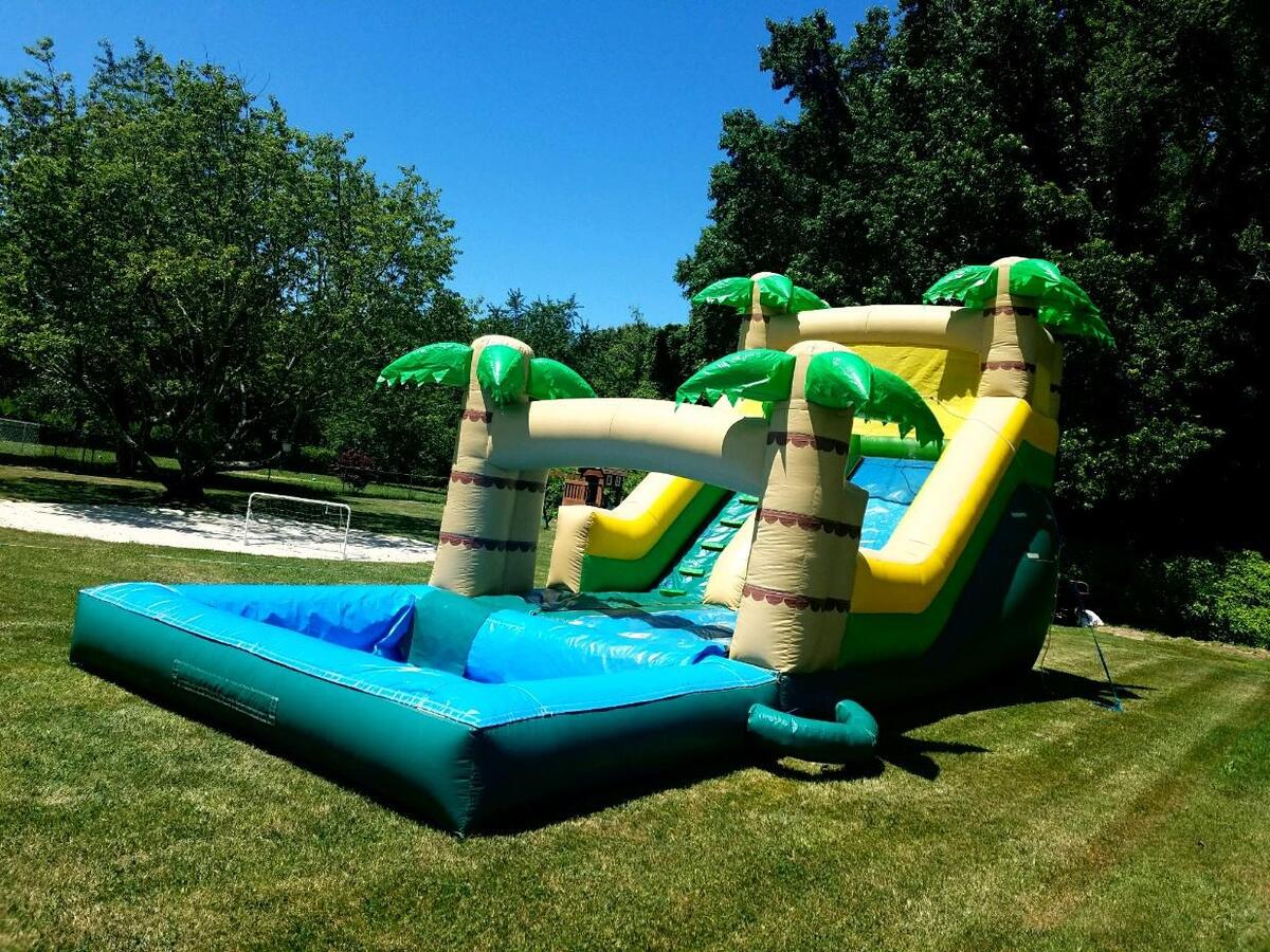Large Tropical Water Slide in Dennisville