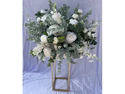 White and Greenery Flower Balls