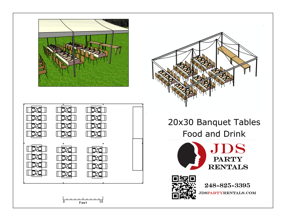 20x30 High Peak Tent in Lathrup Village