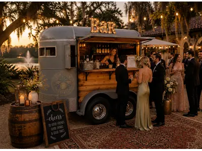 "Pouring Rein" Horse Trailer Mobile Bar in New YorkNorth Salem