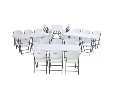 SIX TABLES & CHAIRS BUNDLE SET