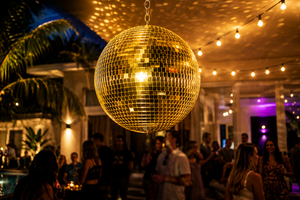 Disco Ball - Gold - 8"