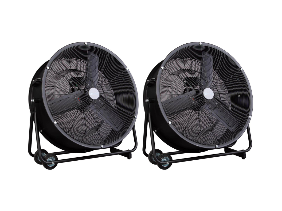 Two 24-inch Drum Fans Package in Alexandria