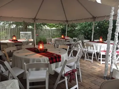 White Resin Wedding Chairs in dr phillips