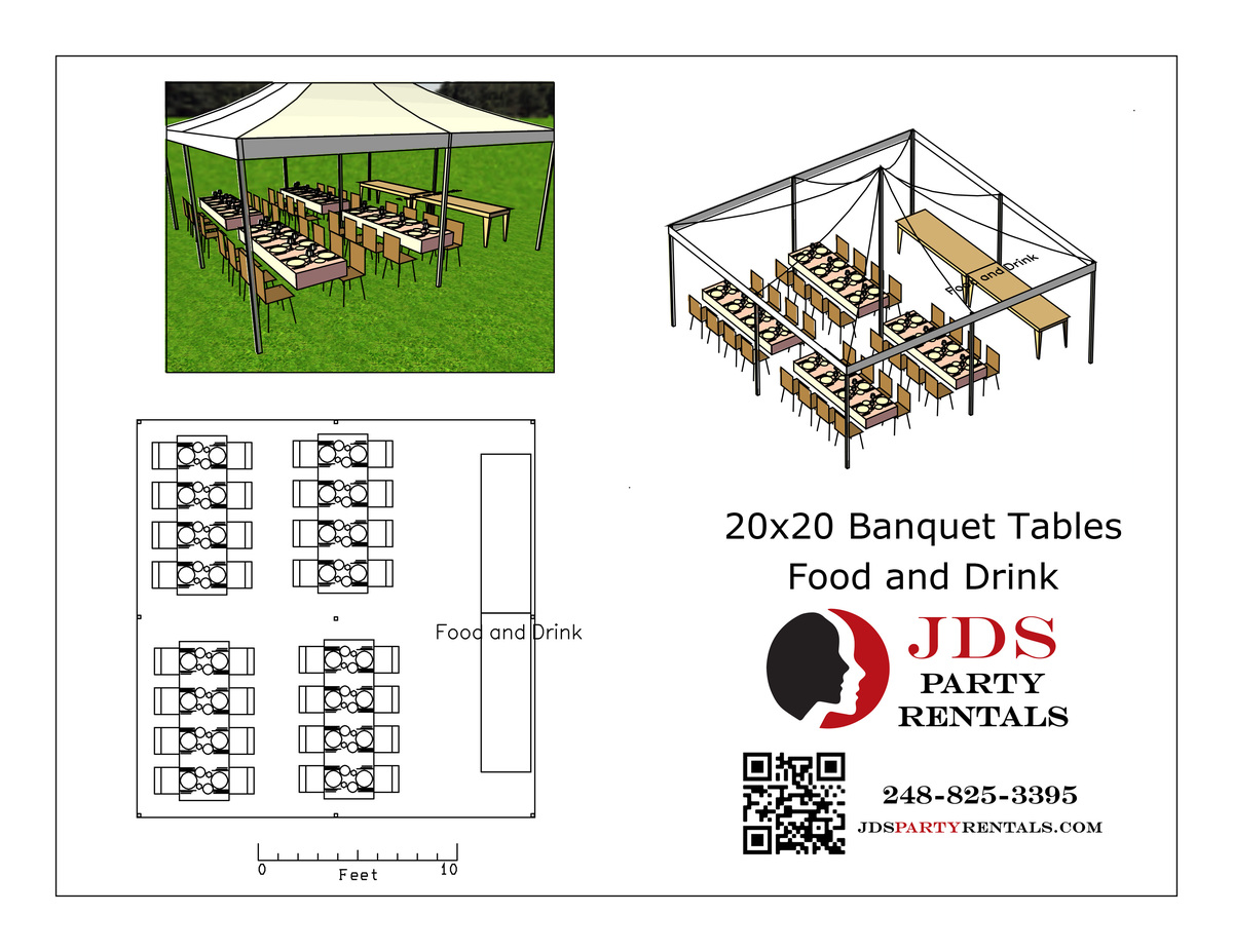 20x20 High Peak Tent in Madison Heights